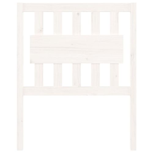 Wezgłowie łóżka, białe, 80,5x4x100 cm, lite drewno sosnowe na Arena.pl