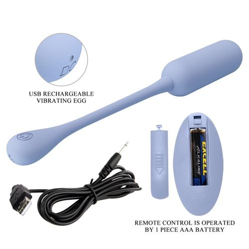 PRETTY LOVE - LECHIES  Dream chaser 5, Blue, Wireless remote control 12 vibration functions Memory function na Arena.pl