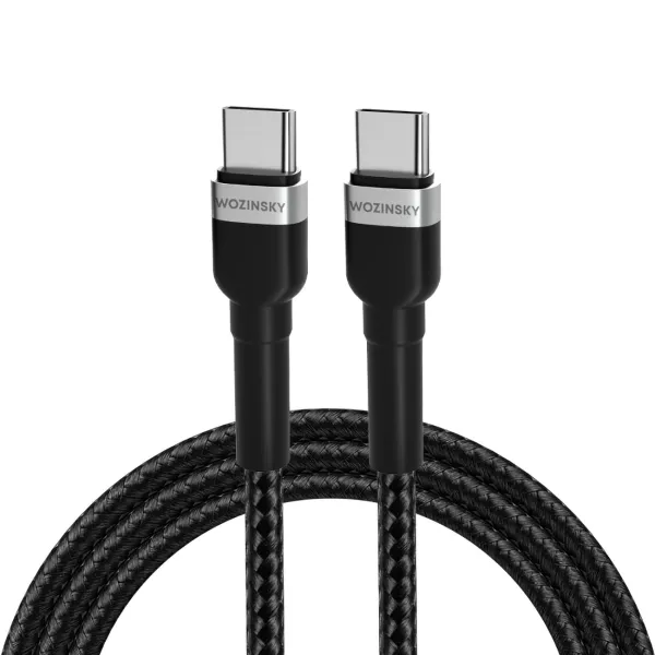Kabel Wozinsky WNBCC2 USB-C / USB-C PD 65W 2 m - czarny zdjęcie 1