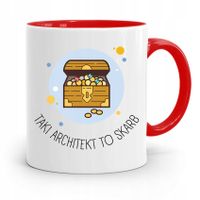 Kubek Czerwony Architekta To Skarb Prezent Z Nadrukiem Ze Zdjęciem