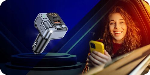 TRANSMITER BLUETOOTH SAMOCHODOWY AUDIO FM MP3 BT SZYBKA ŁADOWARKA USB na Arena.pl