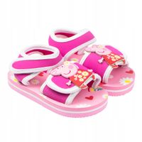 Sandałki piankowe lekkie dla dziewczynki Świnka Peppa rozmiar 24 na rzepy