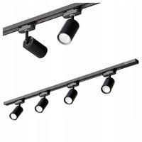 Zestaw Szynoprzewód Szyna 1m + 4x Oprawa Halogenowa LED GU10 Lampa