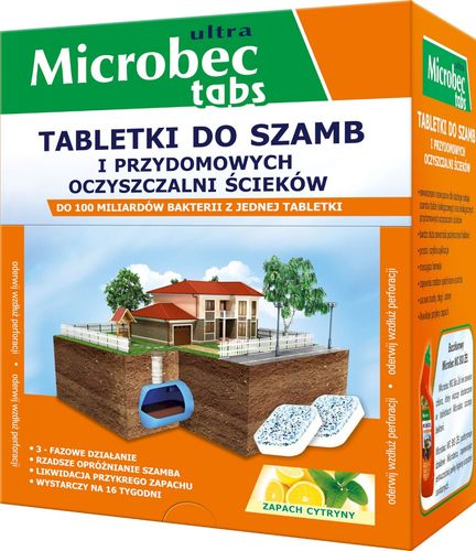 Microbec tabletki do szamb 35g, zapach cytryny 1 szt na Arena.pl