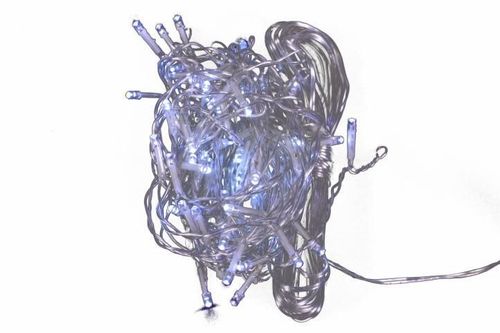 Świąteczny świetlny deszcz - 2,7 m, 72 LED, zimna biel na Arena.pl