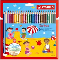 Kredki ołówkowe STABILO TRIO THICK 24x (Brak 1szt)