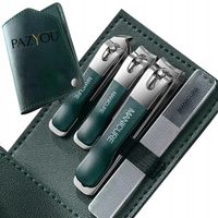 PAZYOU Obcinaczki do paznokci 3 szt + pilniczek stal nierdzewna