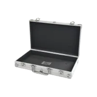 Mała walizka aluminiowa zamykana na kluczyk 355x230x70 mm