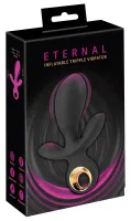 you2toys eternal czarny - nadmuchiwany trojramienny system wibrujący usb