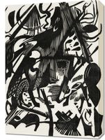 Obraz 50x70cm Birth of the Wolves, Marc Vintage do Salonu