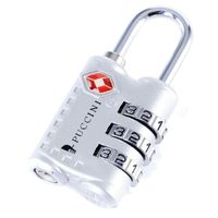 Kłódka na szyfr PUCCINI KTSA301 4 Szara