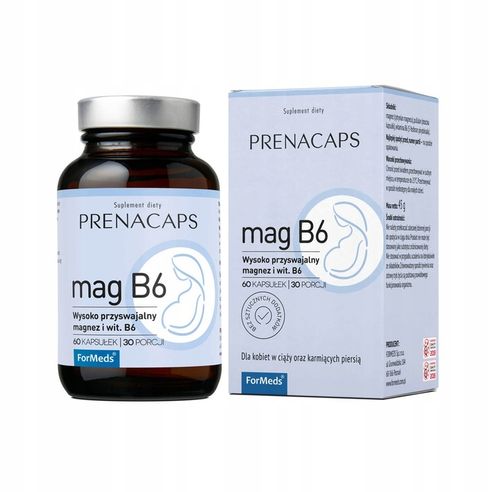 ForMeds PRENACAPS Mag B6 Magnez + P-5-P 60k Ciąża na Arena.pl