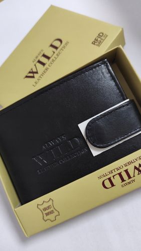Portfel Męski Skórzany mały czarny ALWAYS WILD ELEGANCKI prezent na Arena.pl