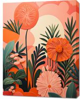 Obraz 70x90cm Koralowy Ogród