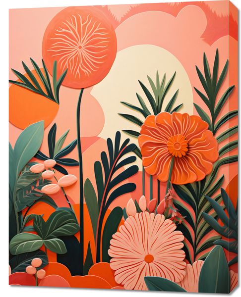 Obraz 70x90cm Koralowy Ogród zdjęcie 1