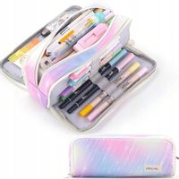 DUŻY PIÓRNIK WIELOFUNKCYJNY SASZETKA TRZYKOMOROWY