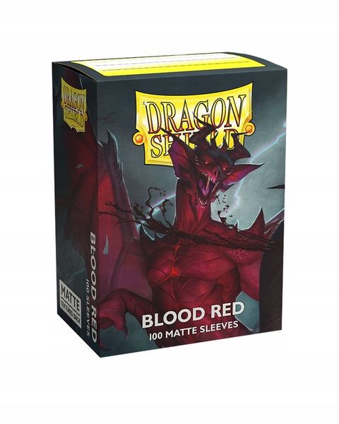 Koszulki na karty Dragon Shield Blood Red Matte zdjęcie 2