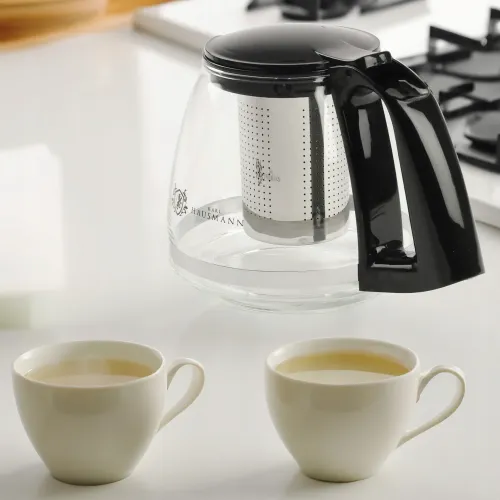 DZBANEK SZKLANY Z STALOWYM ZAPARZACZEM ZAPARZACZ DO HERBATY ZIÓŁ 750 ML na Arena.pl