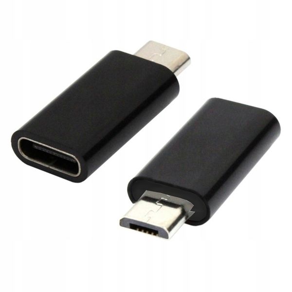 Adapter z TYP C TYPE-C USBC na USB USB-A OTG czarn zdjęcie 3