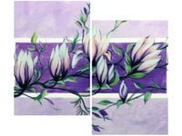 OBRAZ FIOLETOWY KWIAT MAGNOLII