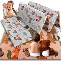 Mata Piankowa Edukacyjna Składana dla Dzieci Dwustronna 200x150 Pianka XPE