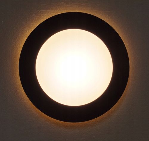 Oprawa schodowa oświetlenie schodowe LED 230V OKRĄGŁA BIAŁA Czujnik Ruchu na Arena.pl