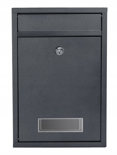 SKRZYNKA POCZTOWA NA LISTY POCZTĘ Z NUMEREM DOMU NAZWĄ ULICY NAPIS ANTRACYT na Arena.pl