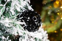 CZARNE BOMBKI CHOINKOWE ZAWIESZKI NIETŁUKĄCE ŚWIĄTECZNE ZESTAW 100 szt.