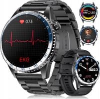 ZEGAREK SMARTWATCH EKG LATARKA AMOLED POMIAR GLUKOZY CIŚNIENIOMIERZ HRV