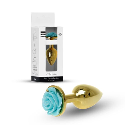 Plug-Jewellery Gold Plug Rose- Light Blue na Arena.pl