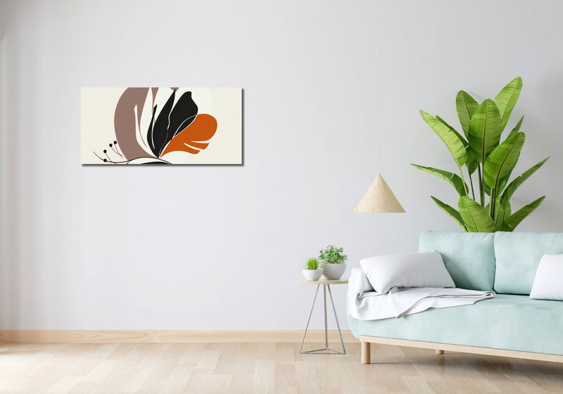 Obraz 90x40cm Elegancja Roślinna zdjęcie 2