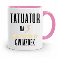 Dla Tatuażystki Tatuażysty Kubek Różowy Na Prezent Z Nadrukiem Ze Zdjęciem