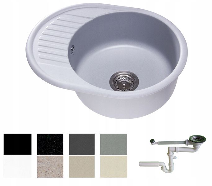 ZLEW ZLEWOZMYWAK GRANIT 8 kolorów 58x46 + SYFON zdjęcie 1