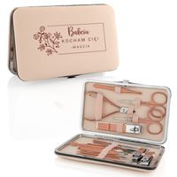 Zestaw do manicure paznokci 18 elementów prezent dla babci + nadruk na etui