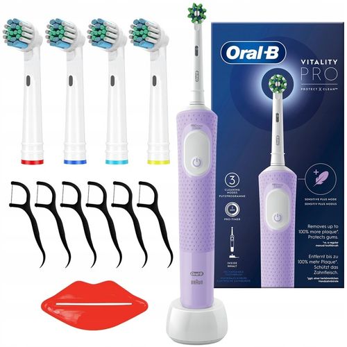SZCZOTECZKA ELEKTRYCZNA DO ZĘBÓW ORAL-B VITALITY PRO D103 LILAC + na Arena.pl