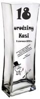 Wazon z grawerem prezent na urodziny 18 18-tke