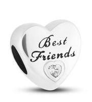 srebrny charms best friends z cyrkonią do modułowej bransoletki - peterson