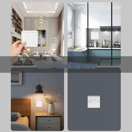 BEZPRZEWODOWY WŁĄCZNIK ŚWIATŁA Z 2 ODBIORNIKIEM RF 433 MHZ 10 A na Arena.pl