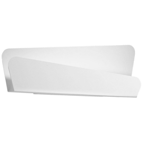 Asymetryczna lampa ścienna Bascia SL.0932 Sollux do salonu biała zdjęcie 1