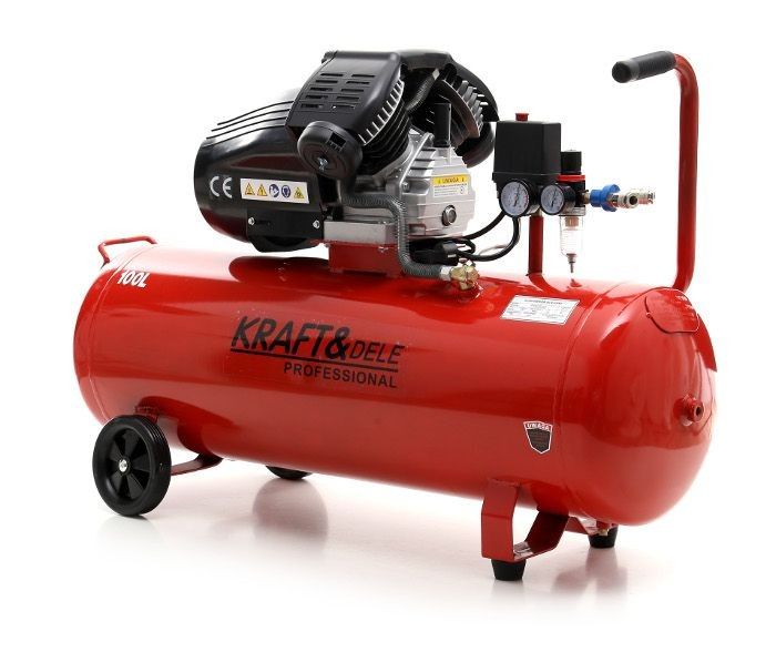kompresor olejowy 100l 2 tłoki kd1480 + separator zdjęcie 3