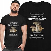 KOSZULKA MĘSKA DLA GRZYBIARZA ŚMIESZNY PREZENT XL