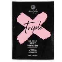 secretplay triple x żel aktywujący 3w1 unisex saszetka 2ml naturalny