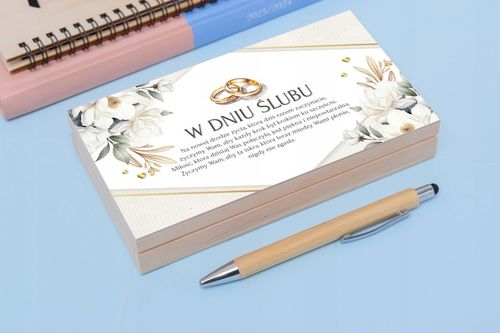 PUDEŁKO NA PIENIĄDZE ŚLUBNE drewniane pudełko z życzeniami na ślub na Arena.pl