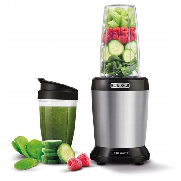 Nutri blender kielichowy 1000W 2 BUTELKI 800ml/1L srebrny Sencor SNB4302SS zdjęcie 10