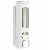 Dozownik ścienny 400ml na mydło, płyn, szampon biały DOZ-02