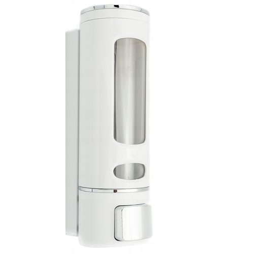 Dozownik ścienny 400ml na mydło, płyn, szampon biały DOZ-02 na Arena.pl
