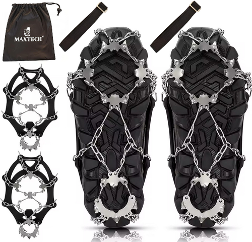 Raczki turystyczne Antypoślizgowe łańcuchy kolce na buty r.L 40-45 19 ZĘBÓW na Arena.pl