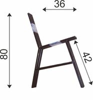 NOGA STALOWA DO ŁAWKI KPL. 2SZT - NOGA ST LAW