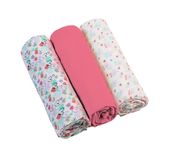 Babyono pieluszki muślinowe. Super miękkie 3 szt. - malinowe