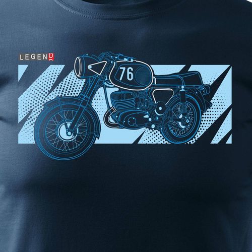 Koszulka motocyklowa na motor MZ ETZ 150 250 męska granatowa REGULAR M na Arena.pl